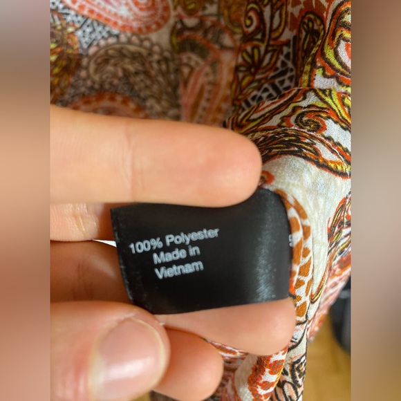 Lane Bryant Paisley Boho Coastal Lightweight Blouse Size 22/24 - Picture 10 of 10